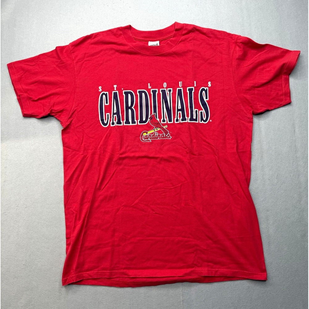 VTG 1998 Mark McGwire St Louis Cardinals Shirt XL Anvil USA Single Stitch 90 Tee